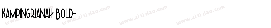 KampIngrianaH Bold字体转换
